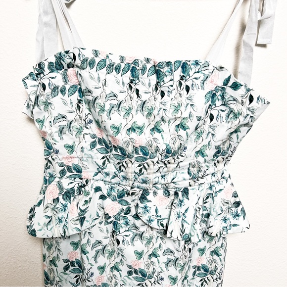 NWT Antonio Melani x Born on Fifth Pippa Fit and Flare Peplum Ruffle Dress sz 10 - Picture 3 of 7